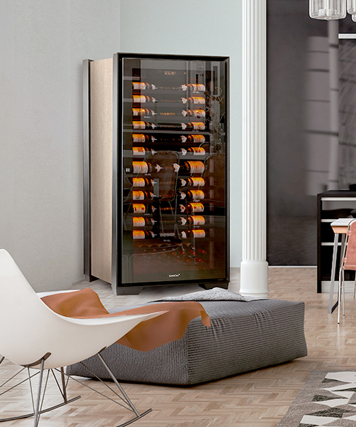 home 12 1 eurocave conservation vieillissement vin collection royale texture bois chataigner cuisine ouverte salon.36a64ba9 2