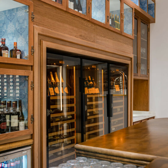 eurocave wine bar the crossing restaurant design wine coolers dubai UAE revelation 3
