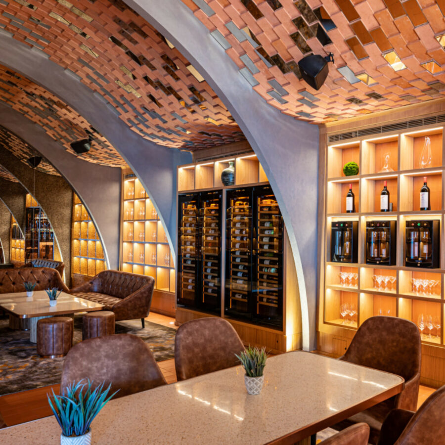 eurocave wine wall restaurant decoration design wine coolers papa dubai UAE inspi wine bar 1
